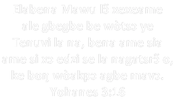 Biblia ƒe kpukpui: Yohanes 3:16